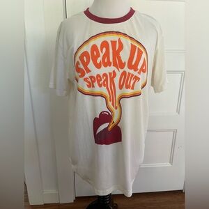 Attic Salt ‘Speak Up Speak Out’ Cotton T, Unisex M